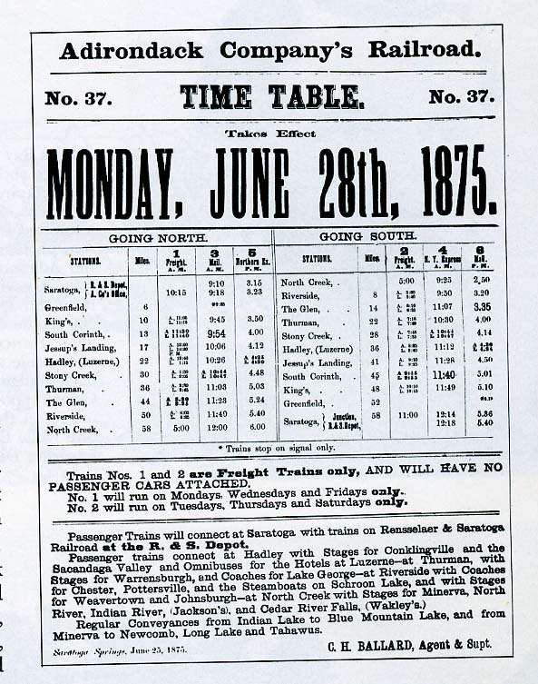 time table