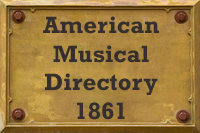 American Musical Directory 1861