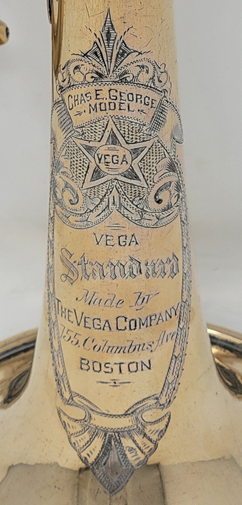 Vega Trumpet Engraving