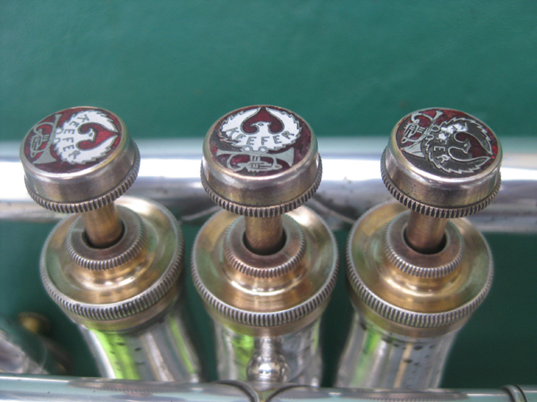 Keefer Trumpet Finger Buttons 1923