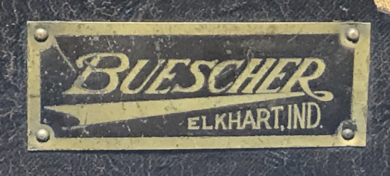 Buescher Trumpet Case Tag