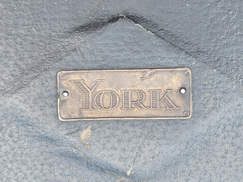 York Trumpet Case Tag 1928