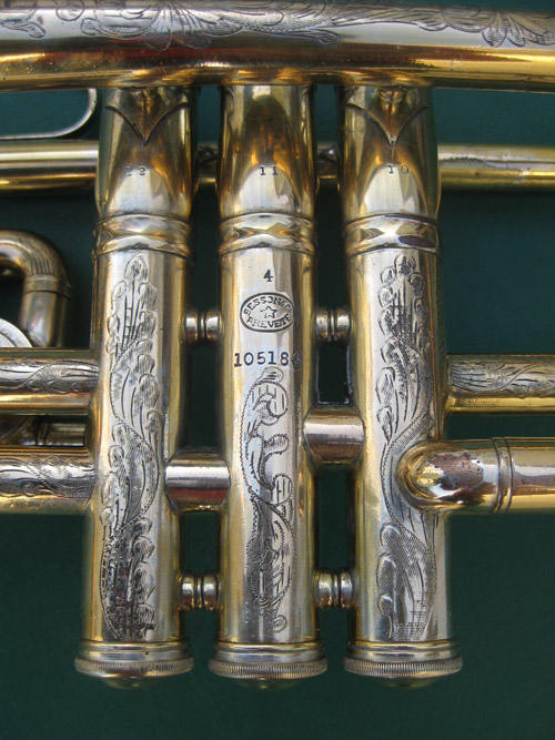 Besson Trumpet Engraving