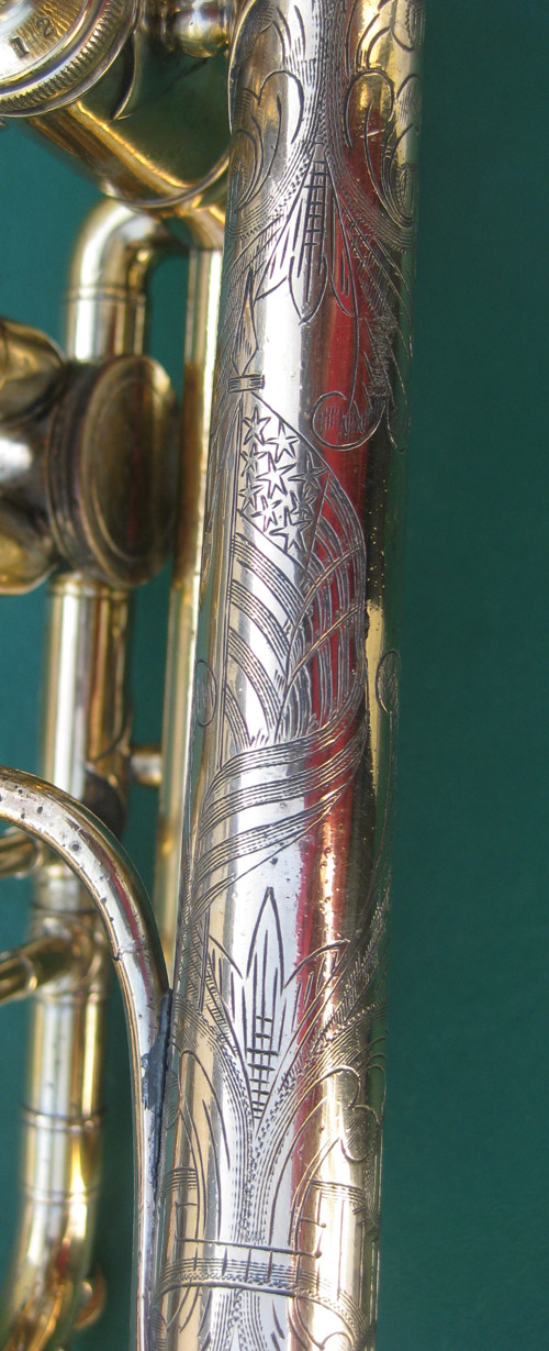 Besson Trumpet Engraving